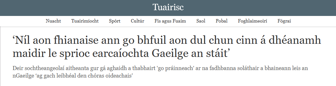Conradh na Gaeilge ⭕️ tweet media