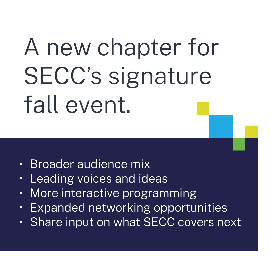 seconsumer's tweet photo. SECC’s signature fall event is entering a new chapter! Introducing 𝐒𝐦𝐚𝐫𝐭 𝐄𝐧𝐞𝐫𝐠𝐲 𝐄𝐱𝐜𝐡𝐚𝐧𝐠𝐞, taking place Nov. 2-4, 2026 in Denver. Learn more: https://t.co/Im0zGCa3uh https://t.co/mJ3IkQVTxv