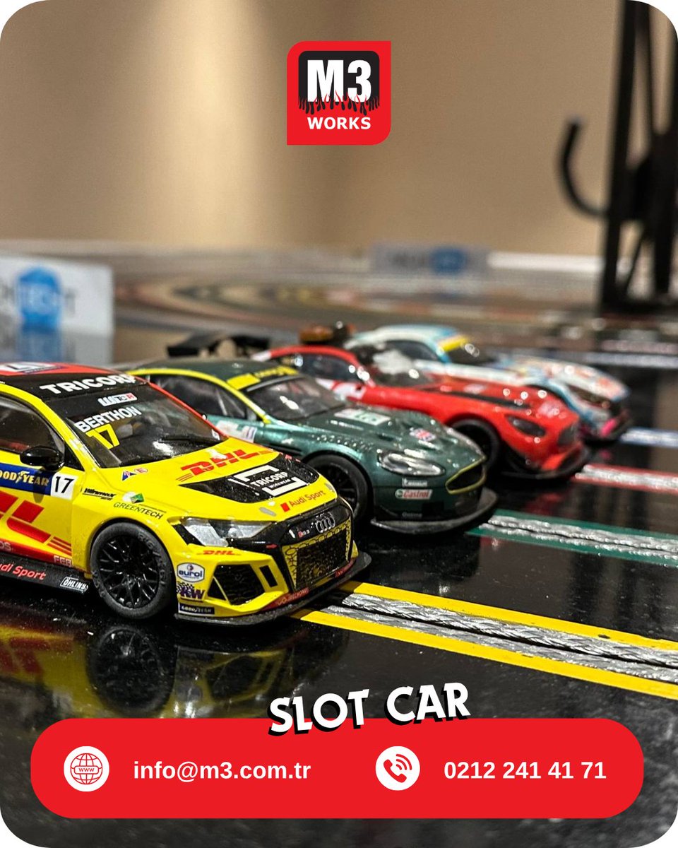 m3works's tweet photo. 🏎️ Slot Car ile mini pistte büyük rekabet!
Hızını göster, yarışı kazan 🚦🔥
#Teambuildingistanbul #teambuildingturkey #M3Works #slotcar #event https://t.co/g6PepxBIzD