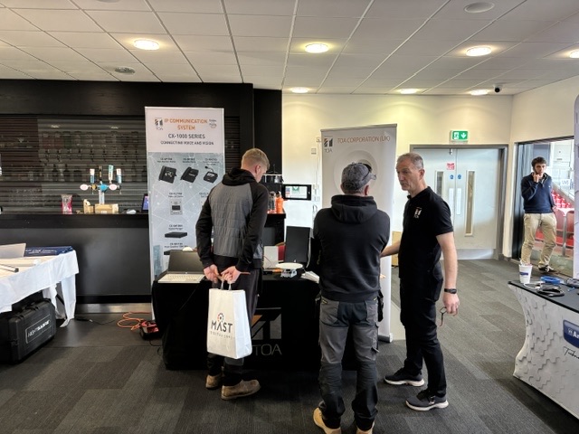 TOAcorp's tweet photo. Today we are at the BrewDog Stadium in St Helens at the Mast Digital Supplier Showcase Event.  We will be demoing a range of TOA products including the IP-A1 Series, the SR-H3L line array speaker and the F-Box Series speaker.

#mastdigital #TOA #audio #security #speakers https://t.co/PHvWWDGx7q