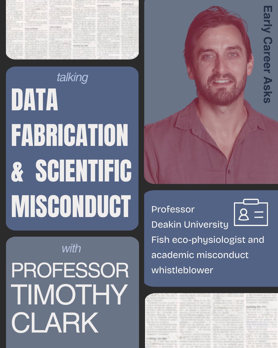 sortecoevo's tweet photo. In this eighth instalment of the #ECRAsks series, Oakleigh Wilson spoke to Timothy Clark about data fabrication, academic fraud and whistleblowing
๐ต๏ธ ๐
Check out their conversation on the #SORTEE blog: https://t.co/GOd1AXr6b2 https://t.co/vdZjXuDe5B