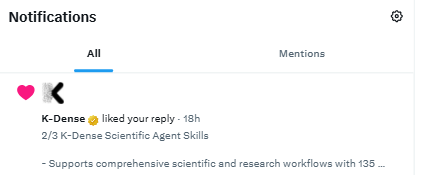 asmora_mcp's tweet photo. Thank you @k_dense_ai and @TimothyKassis for the constant acknowledgement. 

At Asmora, we hope to strengthen our distribution of @k_dense_ai Scientific Agent Skill to reach more researchers/developers in the agentic science realm. 

Explore here: https://t.co/m6Nikn4MwG https://t.co/WuJBjmanM4