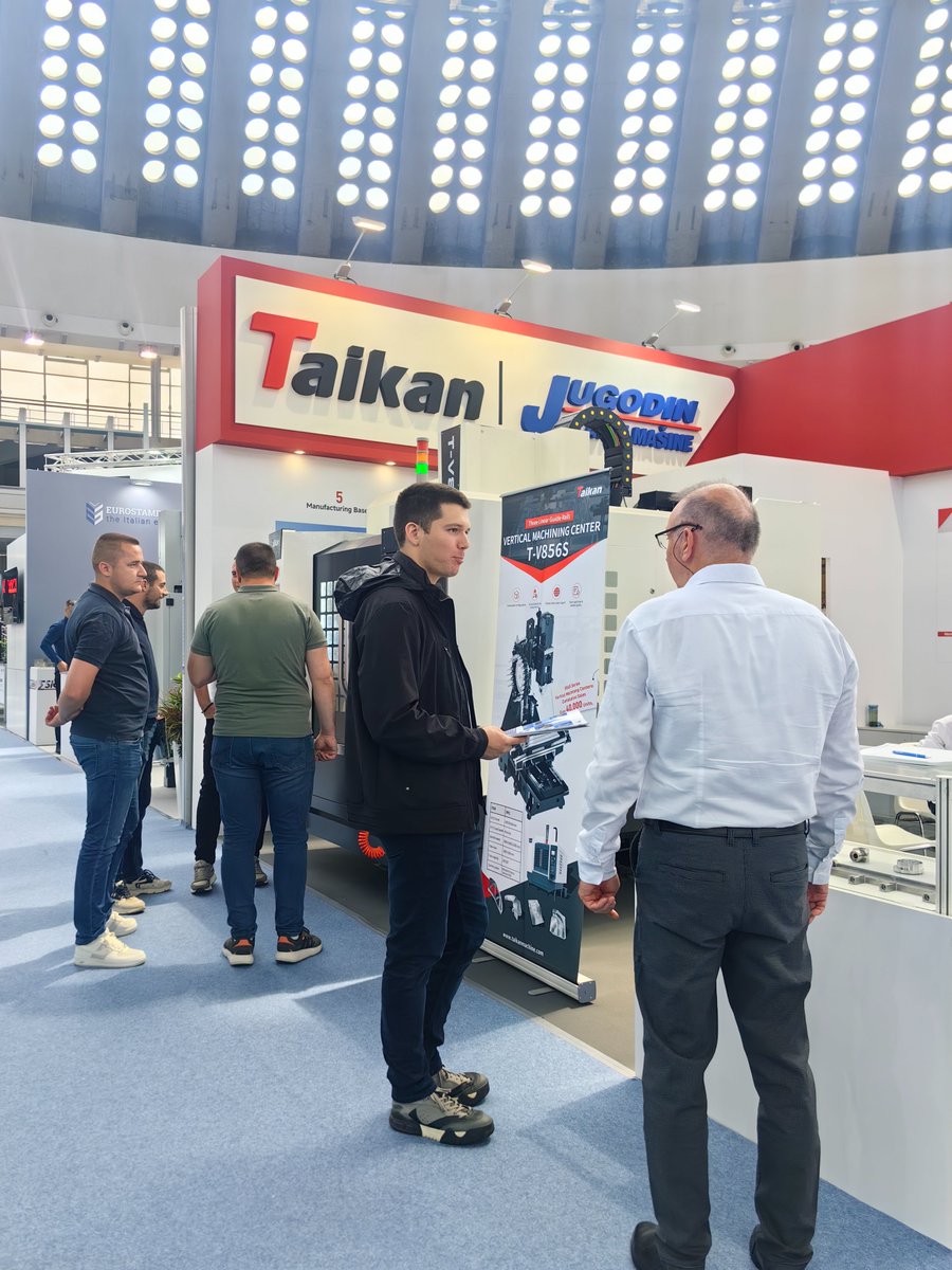 Taikan_Machine's tweet photo. Taikan Live from the International Fair of Technics!😎

Our flagship T-V856S VMC stood at the center of technical discussions. Visitors engaged deeply with our team, validating why this field-proven solution has surpassed 40,000 units delivered globally.

#Taikan #CNC https://t.co/bSYdFa1H44