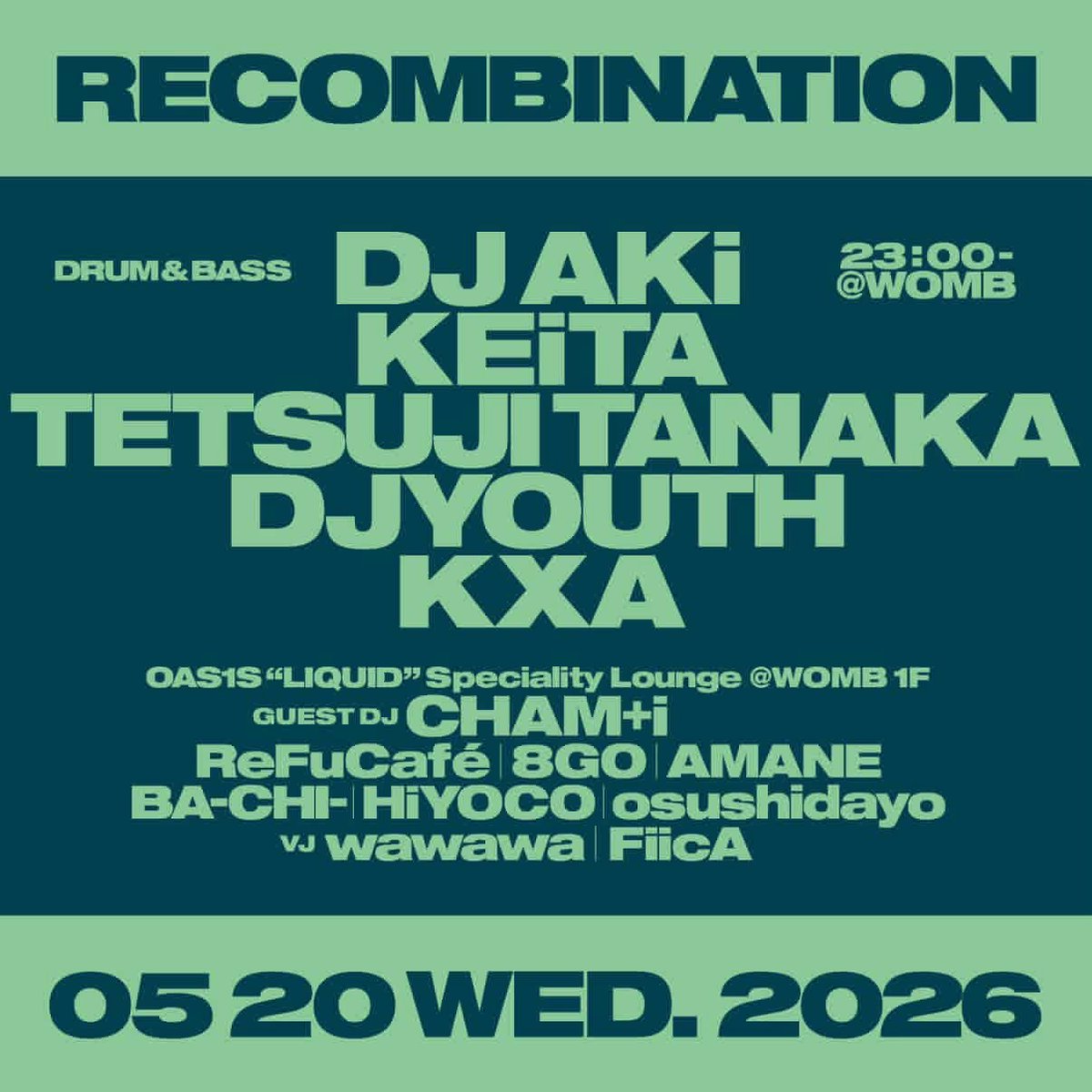 DJYOUTH_'s tweet photo. そして今夜は同じWOMBのこちら！！
お待ちしてます🙌 https://t.co/iLfDQnG34A