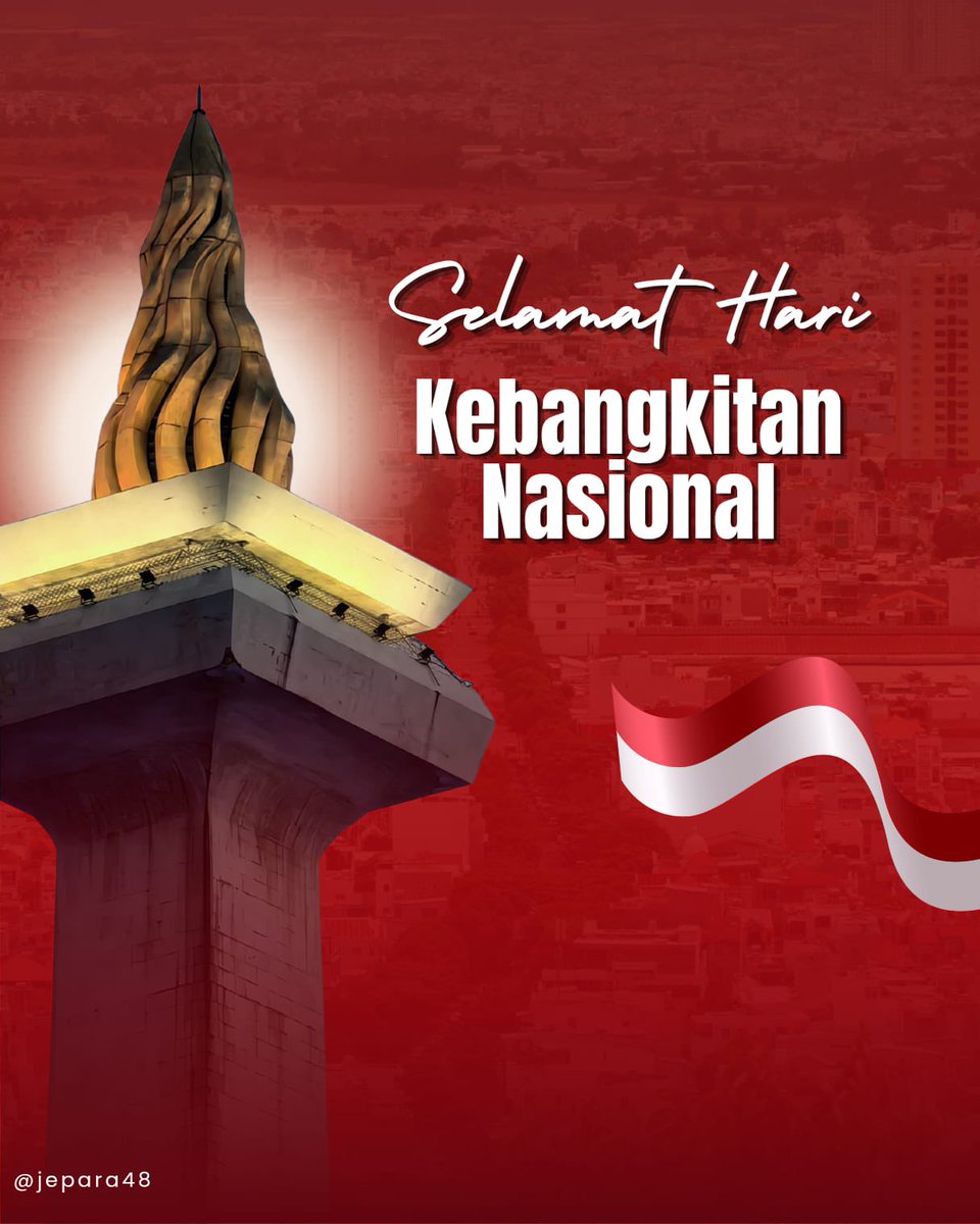 jepara_48's tweet photo. Selamat Hari Kebangkitan Nasional 2026 ✨

Bangkit, Bersatu, Maju Bersama
Semangat kebangkitan adalah api yang tak pernah padam dalam dada setiap anak bangsa. Mari lanjutkan langkah untuk memajukan Indonesia di segala bidang.

#jepara48 https://t.co/7UhFCGYnR6