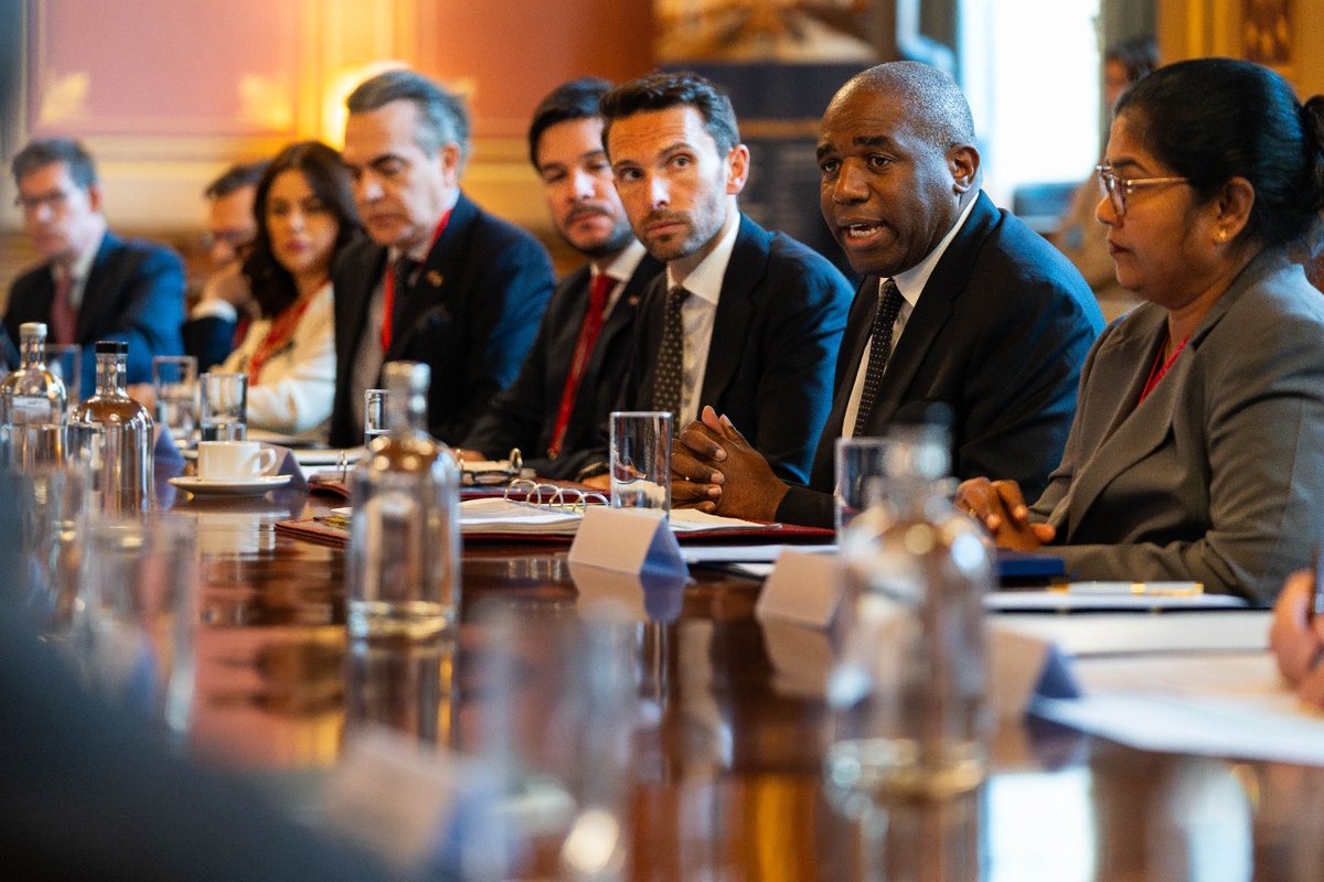 UKinSriLanka's tweet photo. 🇱🇰 Minister for Women &amp; Child Affairs Hon. Saroja Paulraj joined the Global Children’s Care Reform ministerial roundtable hosted by 🇬🇧 Deputy Prime Minister Rt Hon @DavidLammy on advancing joint action on children’s care reform globally. 
#UKinSriLanka https://t.co/aWtrsko806