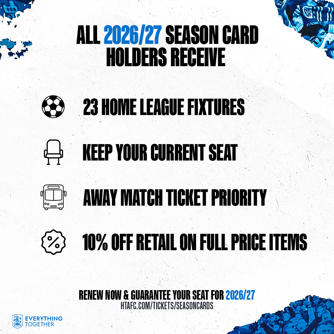 htafc's tweet photo. 🚨You have 9️⃣ days to keep your seat for next season at @AccuStadium! 

Make sure to keep your seat before 1pm on Friday 29 May! 💺

After that, our General Sale window will commence, so renew now!⬇️

#htafc
