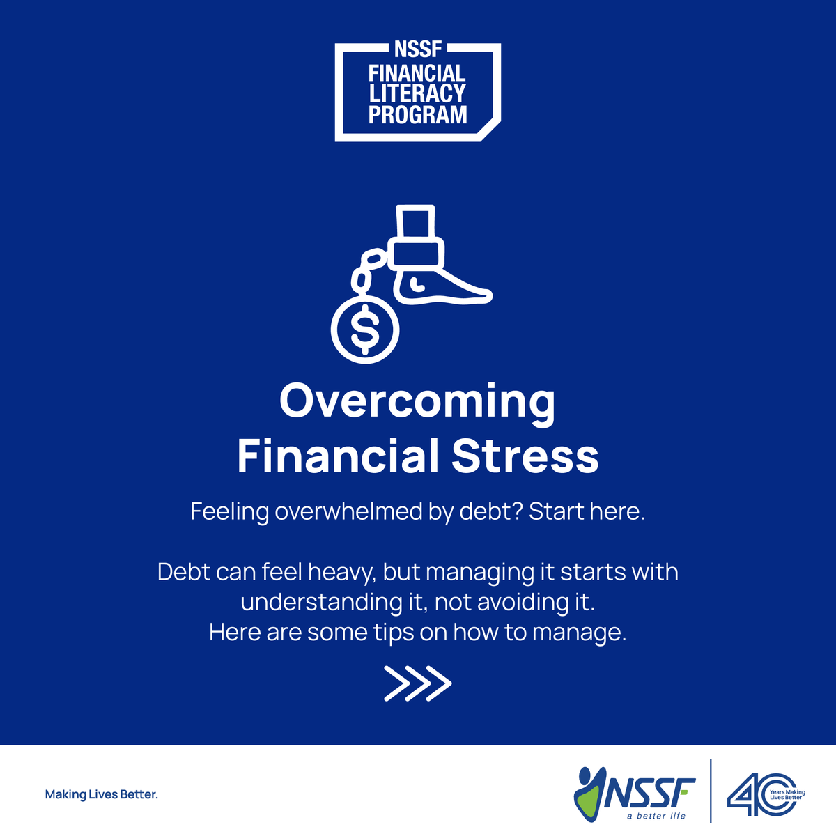 nssfug's tweet photo. Are you struggling with financial stress and wallowing in debt? Debt management starts with understanding your finances, borrowing responsibly, and making small, consistent decisions that reduce stress and build long-term financial stability. Here are some tips that could be useful.