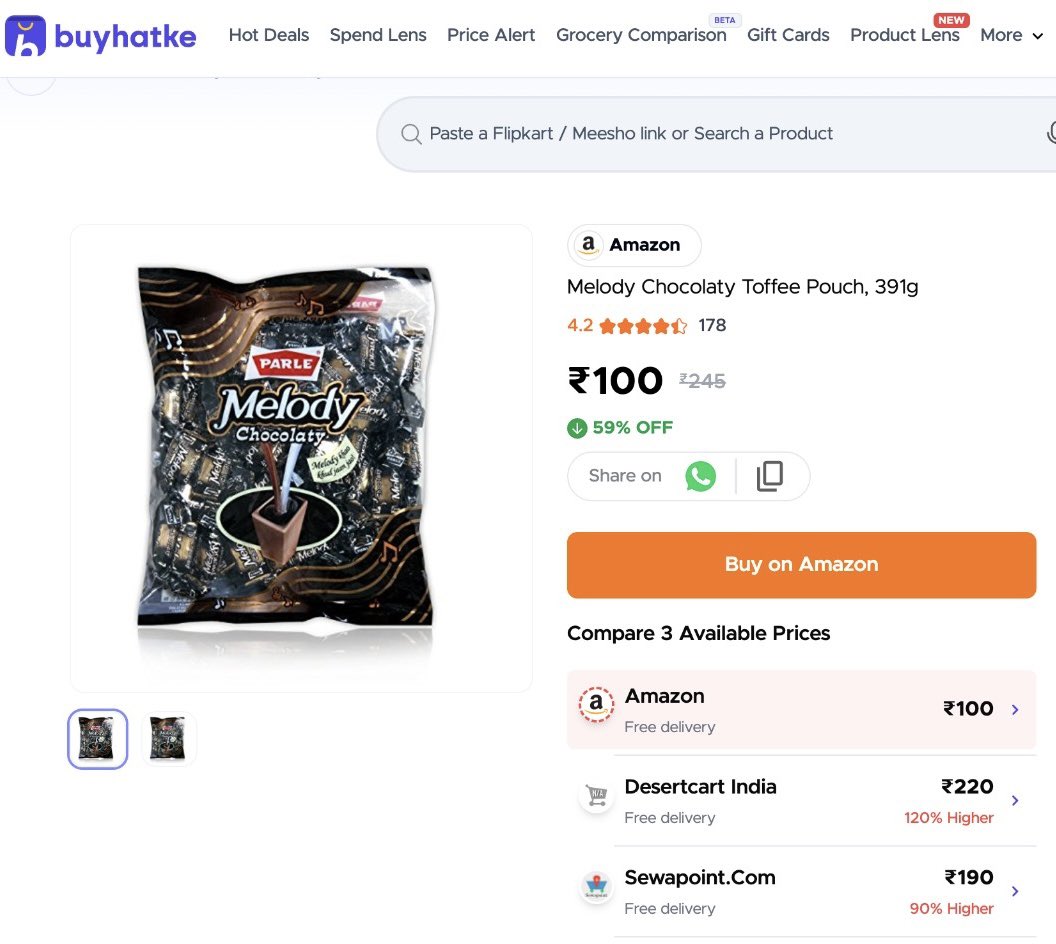 BuyHatke tweet media