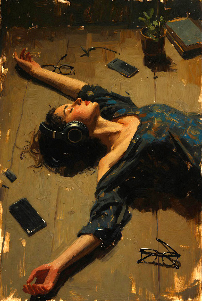 phokuinc's tweet photo. An intimate collision between sound and surrender
where identity dissolves into rhythm, static, and longing. #MusicLover #infatuation #EmotionalVibes #Audiophile https://t.co/4NKbEg3teH