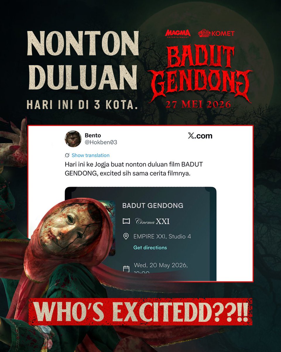 BADUT GENDONG di Bioskop Iduladha 2026 tweet media