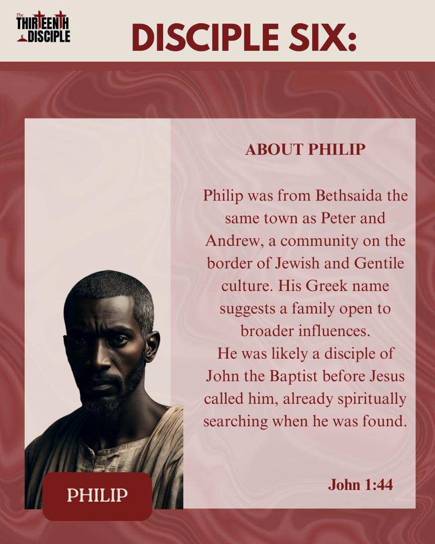 the13thdiscipl_'s tweet photo. How well do you know your disciples?

Our focus today is Philip https://t.co/Agiq1muImM