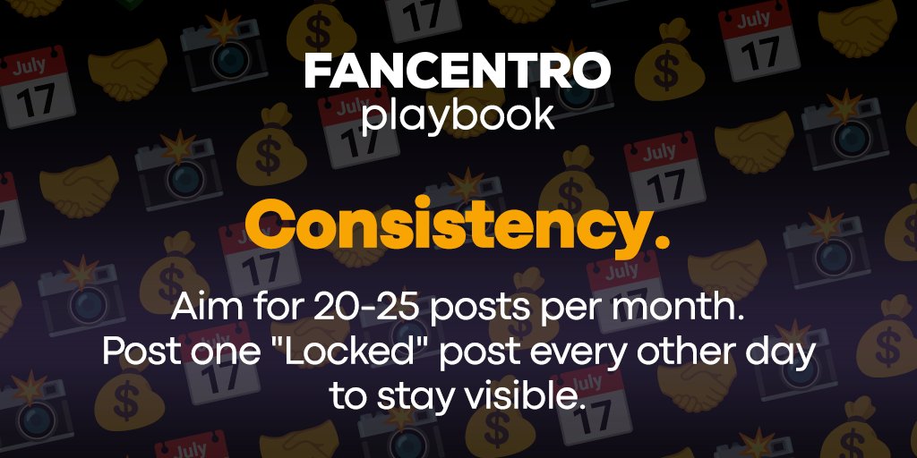FC4creators's tweet photo. Plan. Lock. Post. Repeat.
👉Lock posts at $10–$15 and turn every upload into revenue.📅
👉20–25 posts/month keeps you visible and growing.📊
👉Track what converts and double down on what earns. 🎯

Level up with the Fancentro Playbook 
👉 Start here: https://t.co/hNItXL0498

#Fancentro #Creators