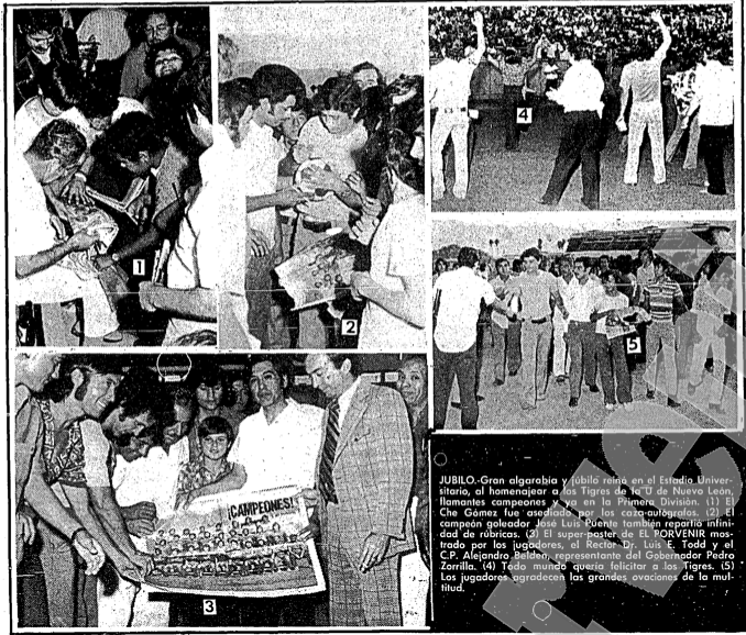 JulianTrevino's tweet photo. Nosotros no pudimos llegar a tiempo para la recepción del ascenso de TIGRES a la 1era División un lunes 20.05.1974 por todos los problemas que tuvimos para salir de Guadalajara el domingo 19.05.1974. https://t.co/cUrsMPIC9k