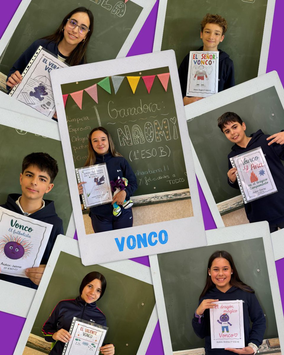sfbafec's tweet photo. Proyecto del Aula de Apoyo de 1º y 2º ESO: un concurso de cuentos que debían tener como protagonista a VONCO, peluche solidario creado por la Asociación Oncológica Extremeña para acompañar a los niños y niñas con cáncer durante su enfermedad. @aoex.extremadura @soyvonco  #sfbfec https://t.co/FFWcj9f2Wm