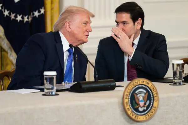 VolodyaTretyak's tweet photo. It’s lowkey insane that, out of the entire U.S. administration, there’s only ONE person who can communicate his thoughts in a clear and respectful manner — Marco Rubio. A skill you’d think would be a basic requirement for any politician... 🤷‍♂️

- Donald Trump is calling journalists 'stupid pigs' and confused Iran with Ukraine, and Greenland with Iceland.
 - J. D. Vance talks about Iranians potentially walking into U.S. shops with nuclear suicide vests,
- Pete Hegseth is citing Bible quotes straight out of Pulp Fiction,
- Robert F. Kennedy Jr. is claiming drugs are going to become 600% cheaper.

And the list just goes on endlessly...