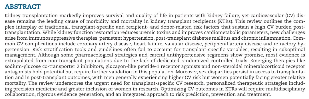 NDTsocial's tweet photo. New kidneys, old risks: cardiovascular challenges after transplantation

🔓https://t.co/hIsEyCdBnW https://t.co/UxRmdY8ZF5