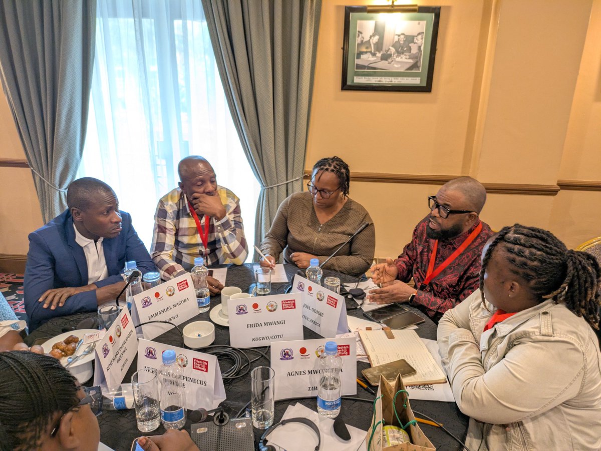 kugwo_ke's tweet photo. African gig workers just unified around one goal: a convention and recommendation that centers our voices at the ILC in Geneva. 

We launched the African Platform Workers Support Network and we're done accepting precarity. 

Collective voice, sectoral protections, real bargaining power. That's what we're fighting for.

@ituc @ituc_africa @FesKenya @ITFglobalunion