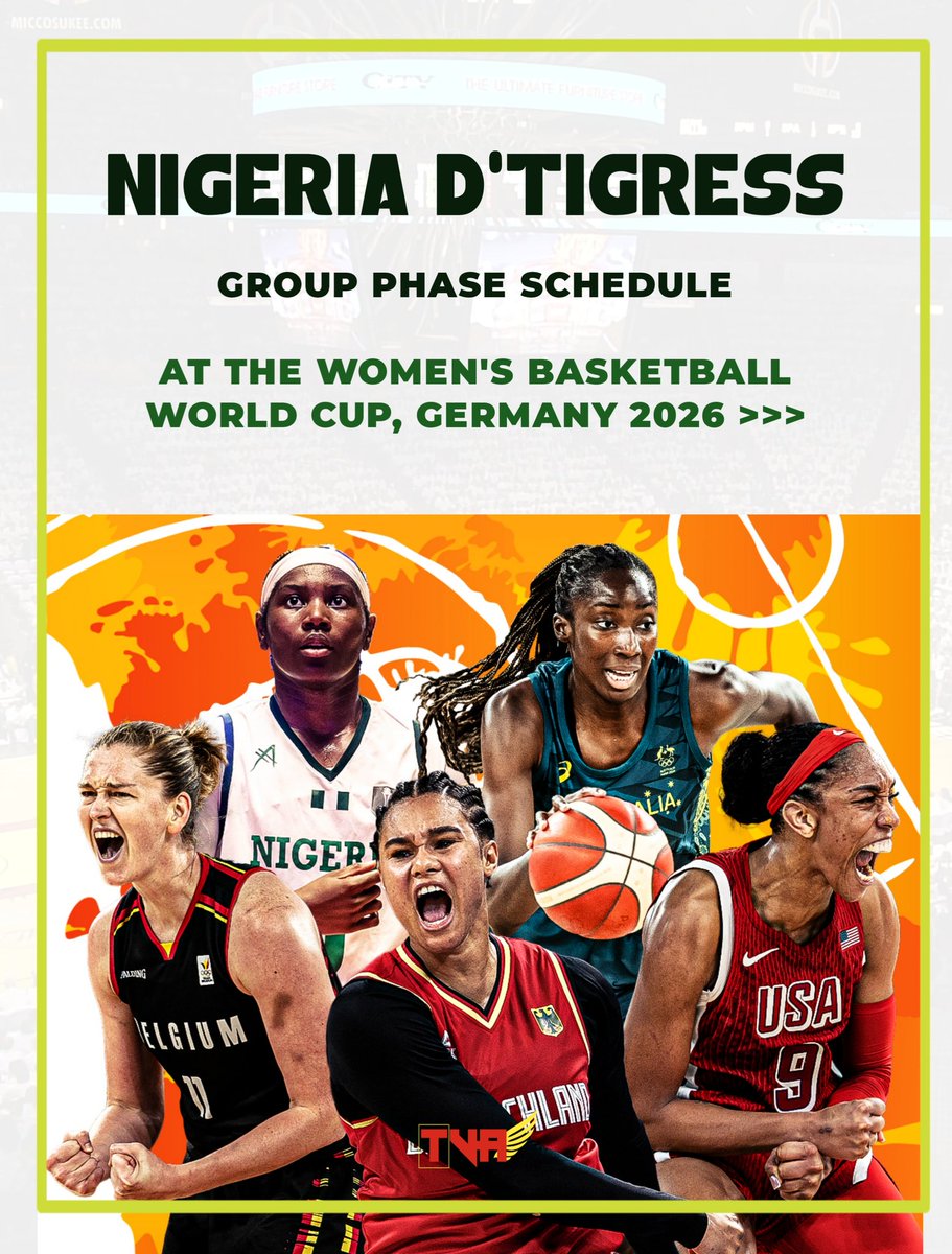 tblex_writes's tweet photo. Nigeria D'Tigress Group Phase ahead of the Women's Basketball World Cup, Germany 2026 🇳🇬🐯 https://t.co/k9BCKhKmvC