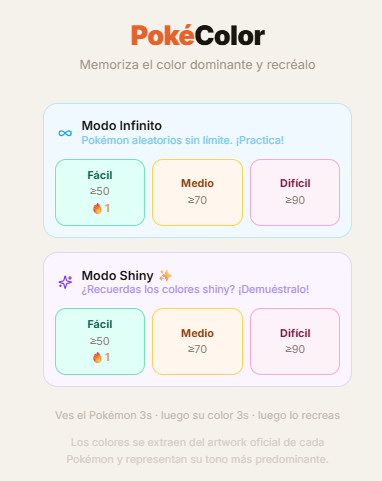 PokeRiddle_'s tweet photo. 🎨 PokeColor is now available on PokéRiddle!

Can you guess the Pokémon only by its main color palette? 👀

A simple but surprisingly tricky new challenge for Pokémon fans.

Play now:
➡️https://t.co/TxLpfJgJbC

#PokeColor #PokeRiddle #PokemonColor https://t.co/rTcf7vFODu