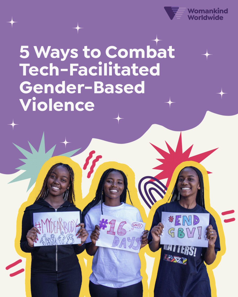 woman_kind's tweet photo. We’re at the Tech Abuse Conference advocating for a digital world that is safe by design. Here are 5 urgent recommendations from Womankind Worldwide to combat Tech-Facilitated GBV:

THREAD 🧵👇 https://t.co/dsJiWReZT9