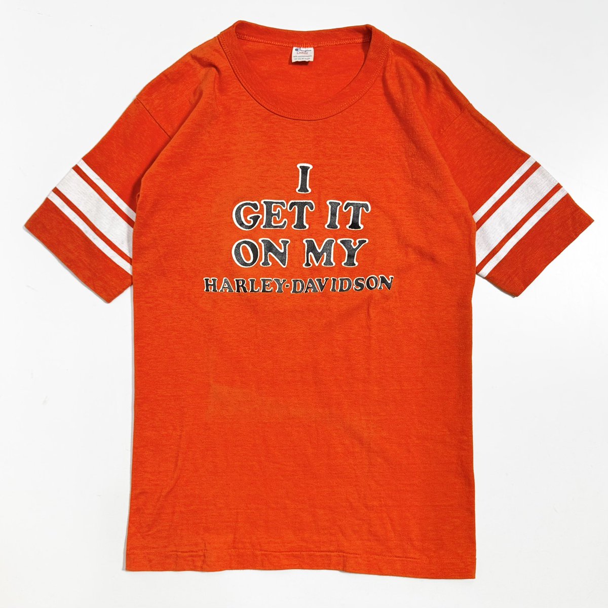 80s CHAMPION×HARLEY DAVIDSON BIKER Tee.です。 サイズ L 肩幅 47cm 