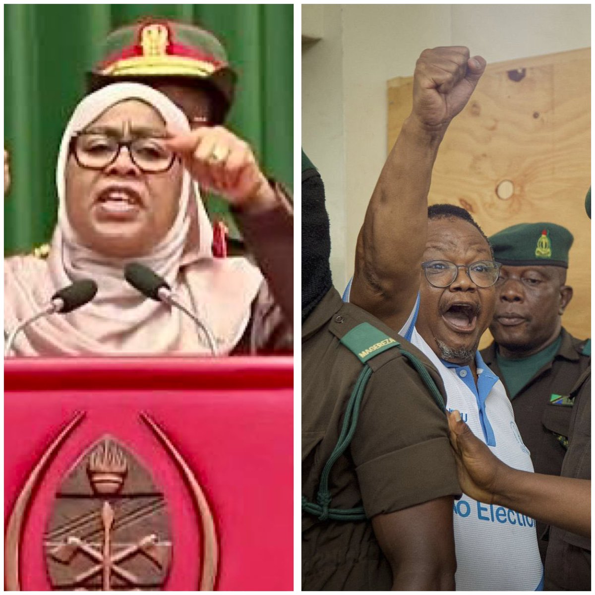 MariaSTsehai's tweet photo. We have had this wrong all the time along!
We have been trying to engage irrational people rationally! 
Engaging people like Samia, Abdul, Kabudi by hoping that they will eventually see the light is an exercise in futility! 
There is no moral argument, no argument about collective interest that will touch them to place their personal desire and interests aside. We have been asking them to respect the law, rights and #FreeTunduLissu - but it will always fall on deaf ears because all they hear and see is a threat to their grip on power and endless riches! They do not care that their actions endanger the future and they cannot even conceptualize such eventuality! They don’t care!
So stop asking, demanding and negotiating #FreeTunduLissu only but the time has some come for them to be removed from power because they will not leave on their own volition!
#SamiaMustGo #CCMMustGo