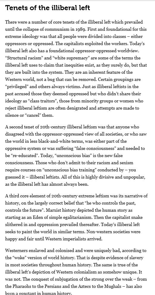 danobrien20's tweet photo. Those of us who are liberals, and conservatives like David, have a mutual interest in preventing illiberal leftists from taking control of what our children are taught. The insidiousness of this ideology set out in a 2024 column. https://t.co/y2uKWzfTDF