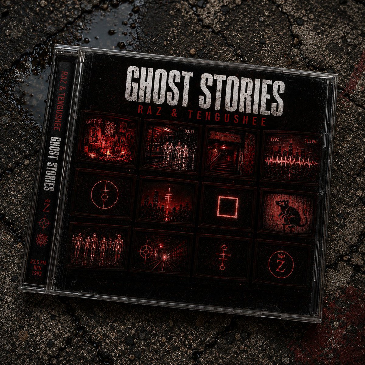 Tengushee's tweet photo. ∴ Ghost Stories

Now on @Spotify 
Tales of past council estate faerie legends. 
It's all true.

☊

Stream:
https://t.co/LHLCopwxDV https://t.co/YA30sA5p1l
