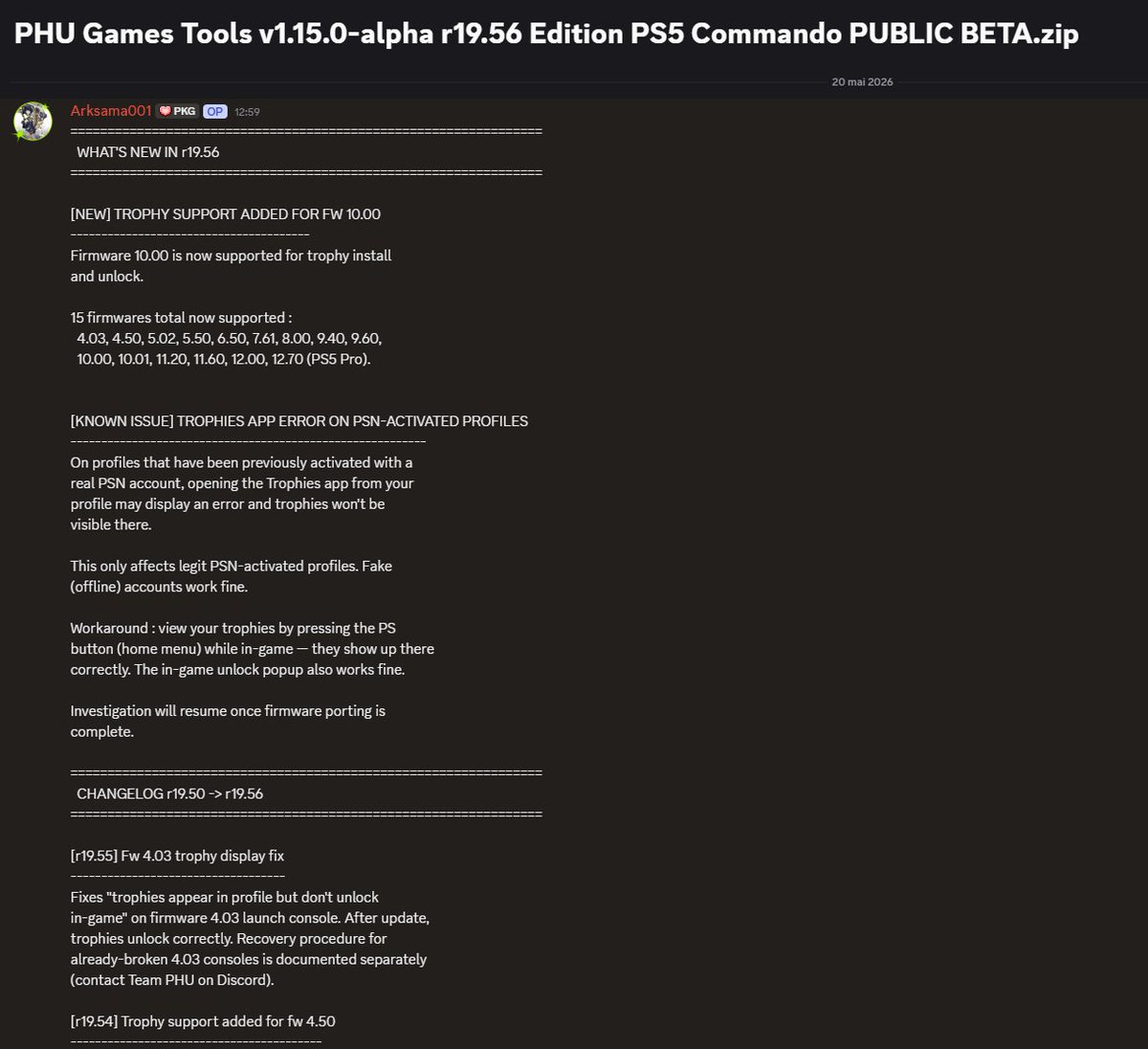 ArkSama (Playstation Hacker United - PHU ) tweet media