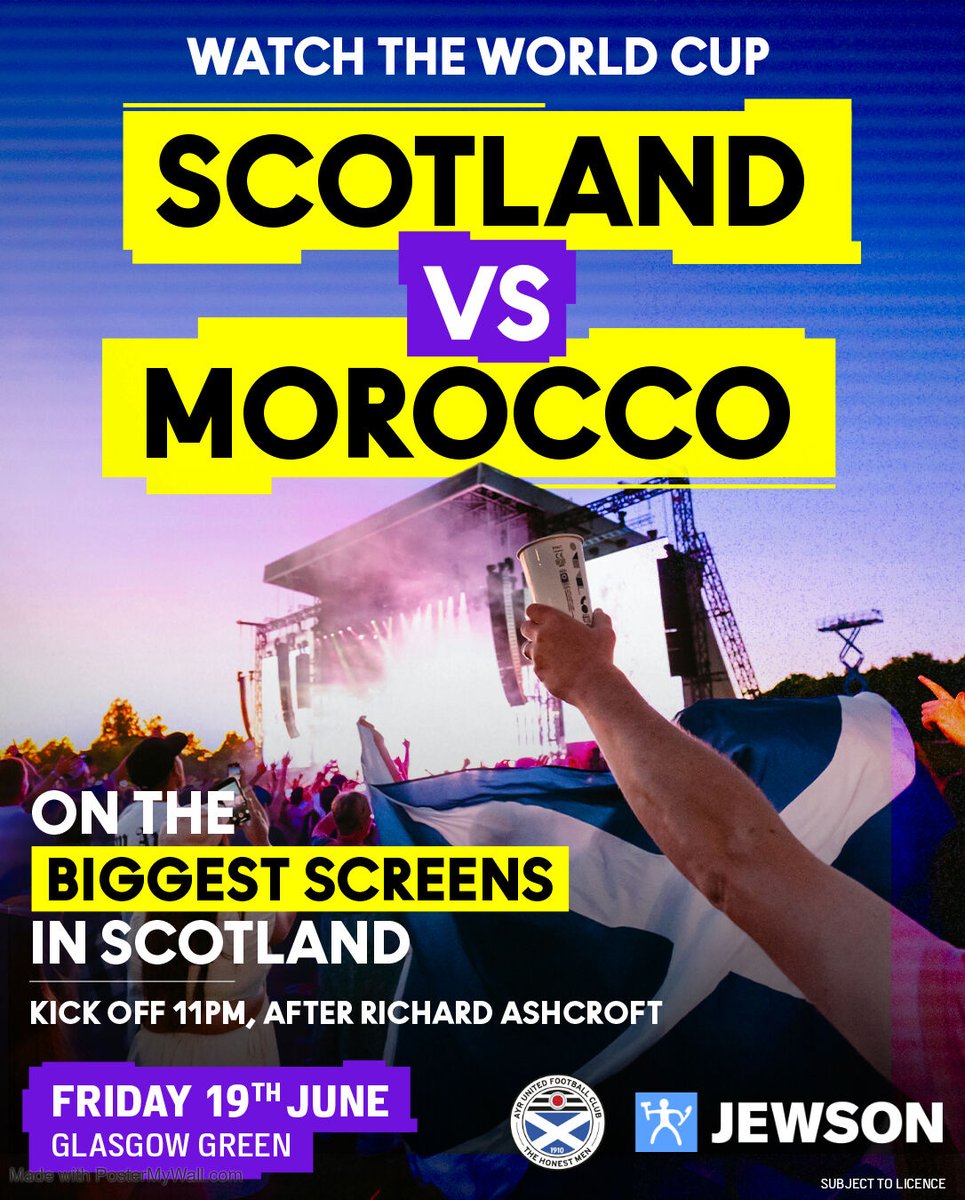 AyrUnitedFC's tweet photo. 󠁢󠁳󠁣󠁴󠁿Win TRNSMT Friday Tickets!

Ayr United fans have the chance to win a pair of tickets to TRNSMT on Friday 19th June.

You will enjoy an incredible day of live music at TRNSMT, followed by the electrifying World Cup showdown as Scotland take on Morocco, shown on the biggest screens in Scotland in Glasgow Green.

Like and share this post for your chance to win. A winner will be chosen at random on May 31st. Over 16s only.

🎟️ Want to guarantee your TRNSMT Ticket? Just visit: https://t.co/8fkME9UvBL

#WeAreUnited