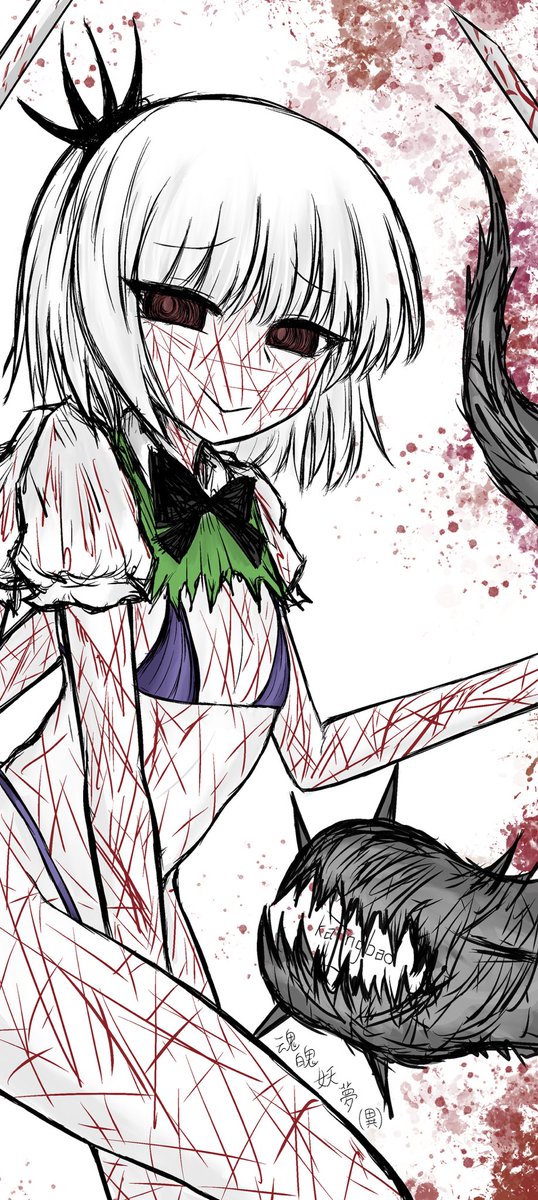 kngbao12's tweet photo. #東方Project   #yoooooooo  #東方異形鄉  #魂魄妖夢
#blacksouls https://t.co/ERWp4cPI1E