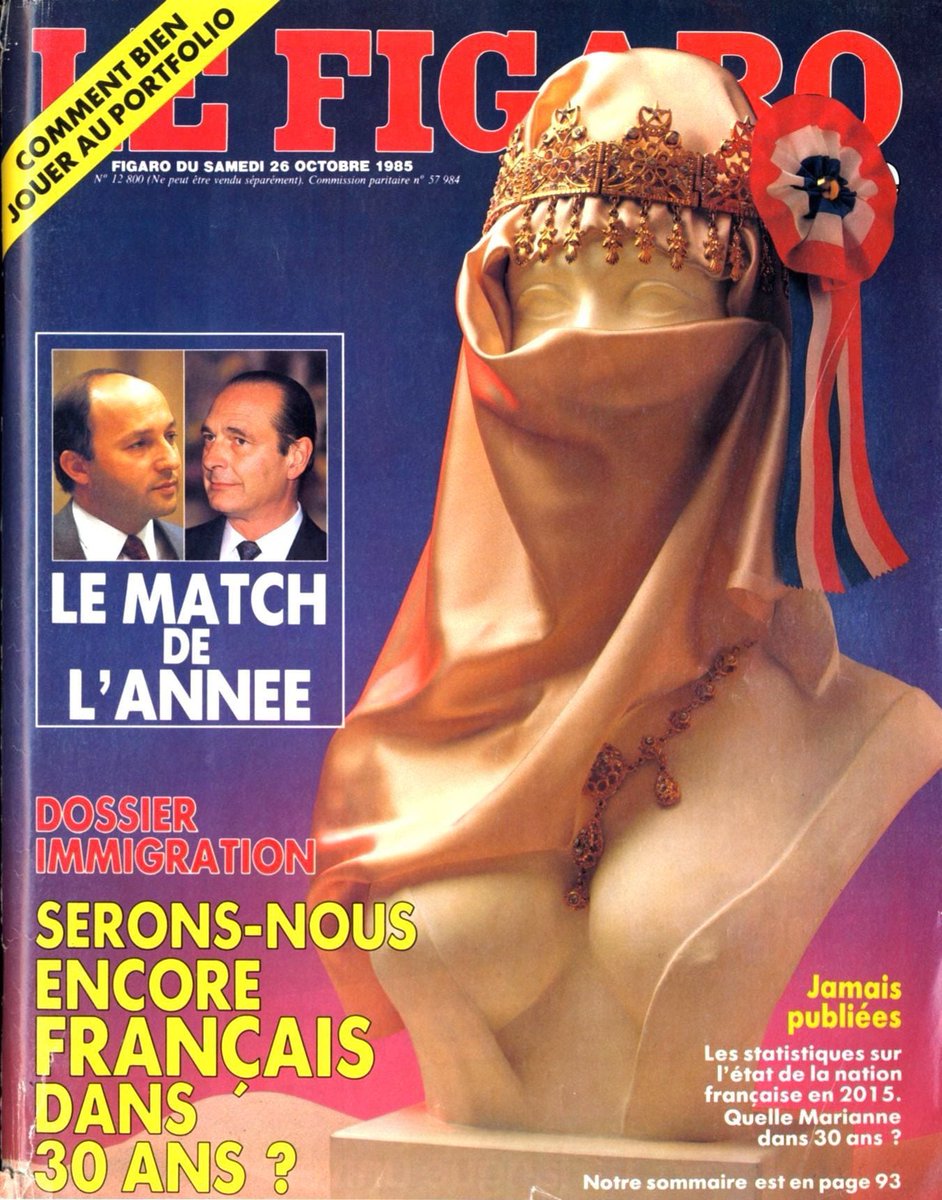 bleprince's tweet photo. Merci à Marianne pour cette excellente une parodique du FigMag de 1985. @MarianneleMag https://t.co/BFQyevGEQp