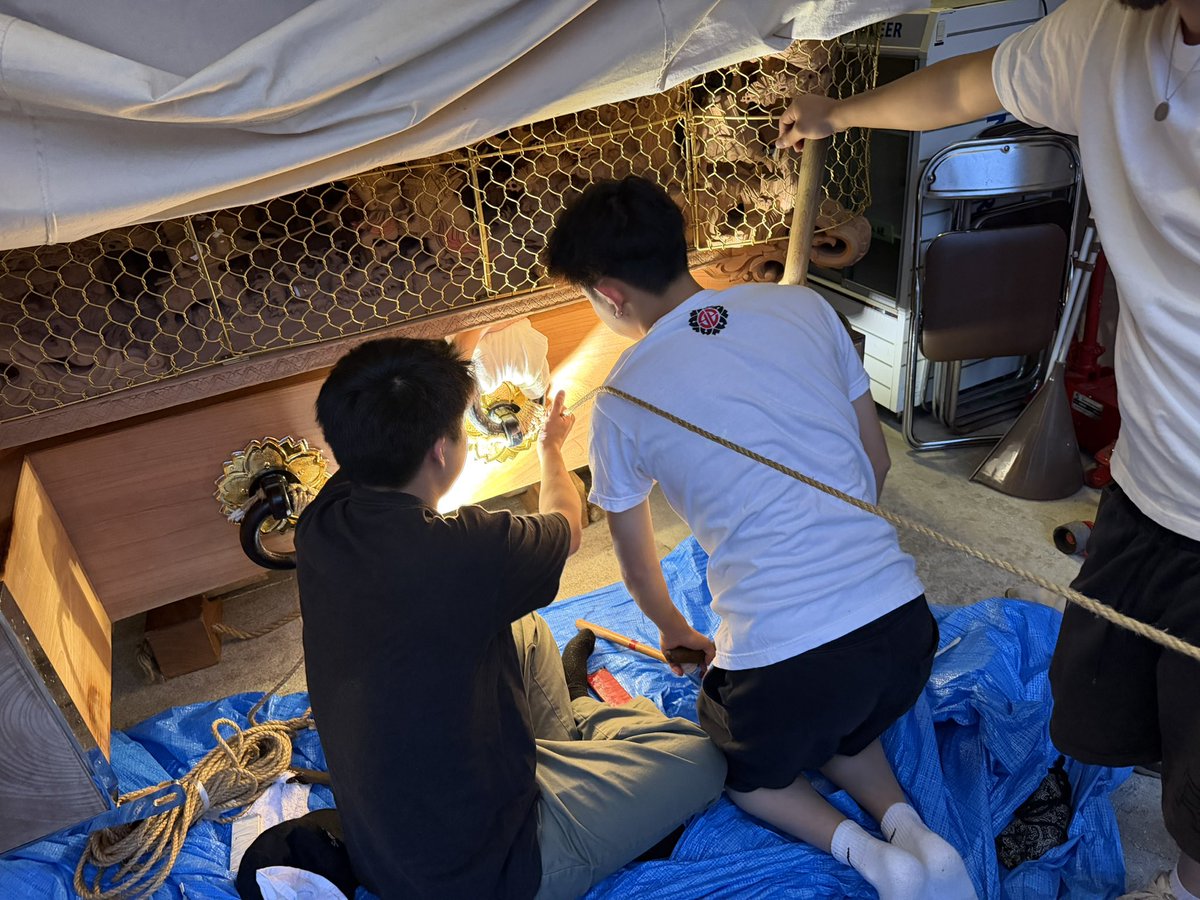 fukaikita's tweet photo. [かんまき]
試験曳き、本祭に向けて準備進めていってます
5月から週2で集まり、かんまきをしています！ https://t.co/nikrZcQov3
