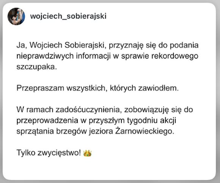 donald_PL_'s tweet photo. Ale to trzeba mieć sigma 67 mindset, że ogłaszasz że w sumie to kręciłeś z tym szczupakiem, ale i tak jesteś zwycięzcą 👑 https://t.co/gsiMGNa5vq