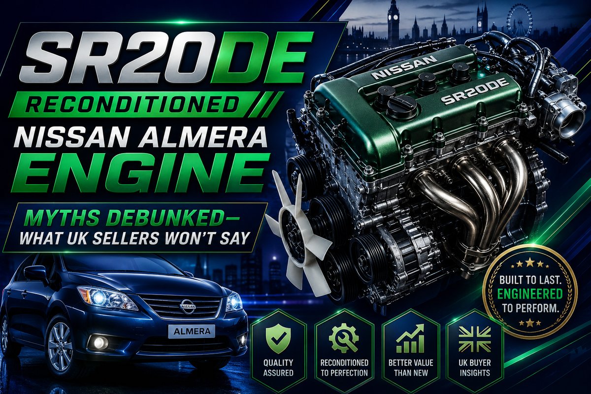 CTEMarketUK's tweet photo. SR20DE Reconditioned Nissan Almera Engine Myths Debunked—What UK Sellers Won’t Say
Fact vs Fiction: SR20DE Engine UK 2026 Myths Costing You £1,000s
https://t.co/HW2iebORdC
#Nissan #NissanAlmera #SR20DE #NissanEngine #NissanAlmeraEngine #SR20DEEngine #RebuiltNissanEngine https://t.co/SBk6NxSoEL