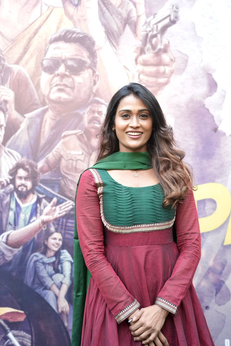 RDBalaji's tweet photo. Cute #PoornimaRavi from the #ParimalaAndCo Press Meet !
@IamPoornimaRavi ♥️ https://t.co/NRbBwM2AGO