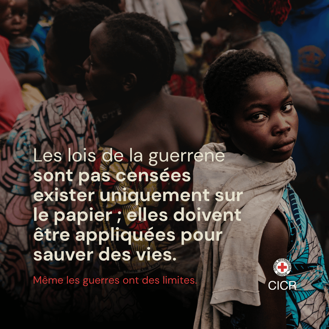 CICR_fr's tweet photo. Les lois de la guerre ne sont pas censées exister uniquement sur le papier ; elles doivent être appliquées pour sauver des vies.

Attaquer intentionnellement des civils ou des biens de caractère civil, tels que des habitations, est interdit.

Même les guerres ont des limites. https://t.co/OGmRzeW976
