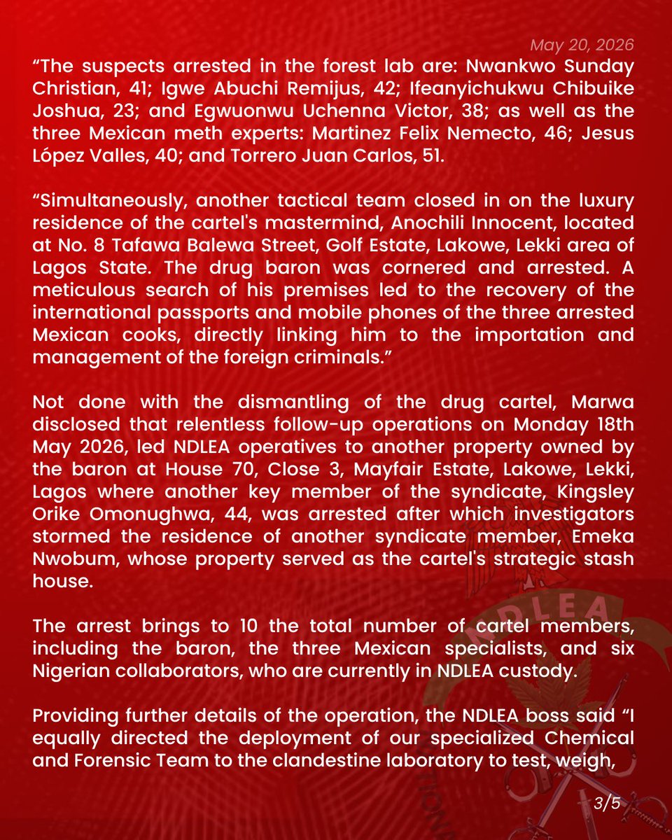 NDLEA NIGERIA tweet media