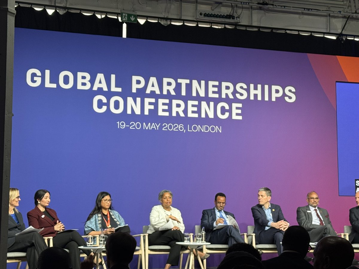 aden_alinur's tweet photo. Day#2 of Global Partnerships Conference. 19-20 May 2026, London. One of the interesting panels of the conference! https://t.co/MjA5NgMlcf
