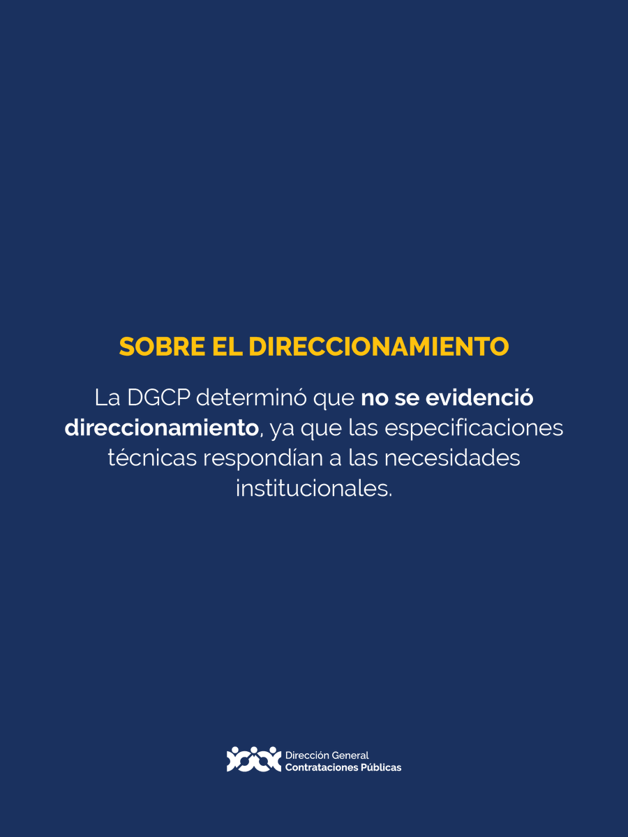 Dirección General de Contrataciones Públicas tweet media
