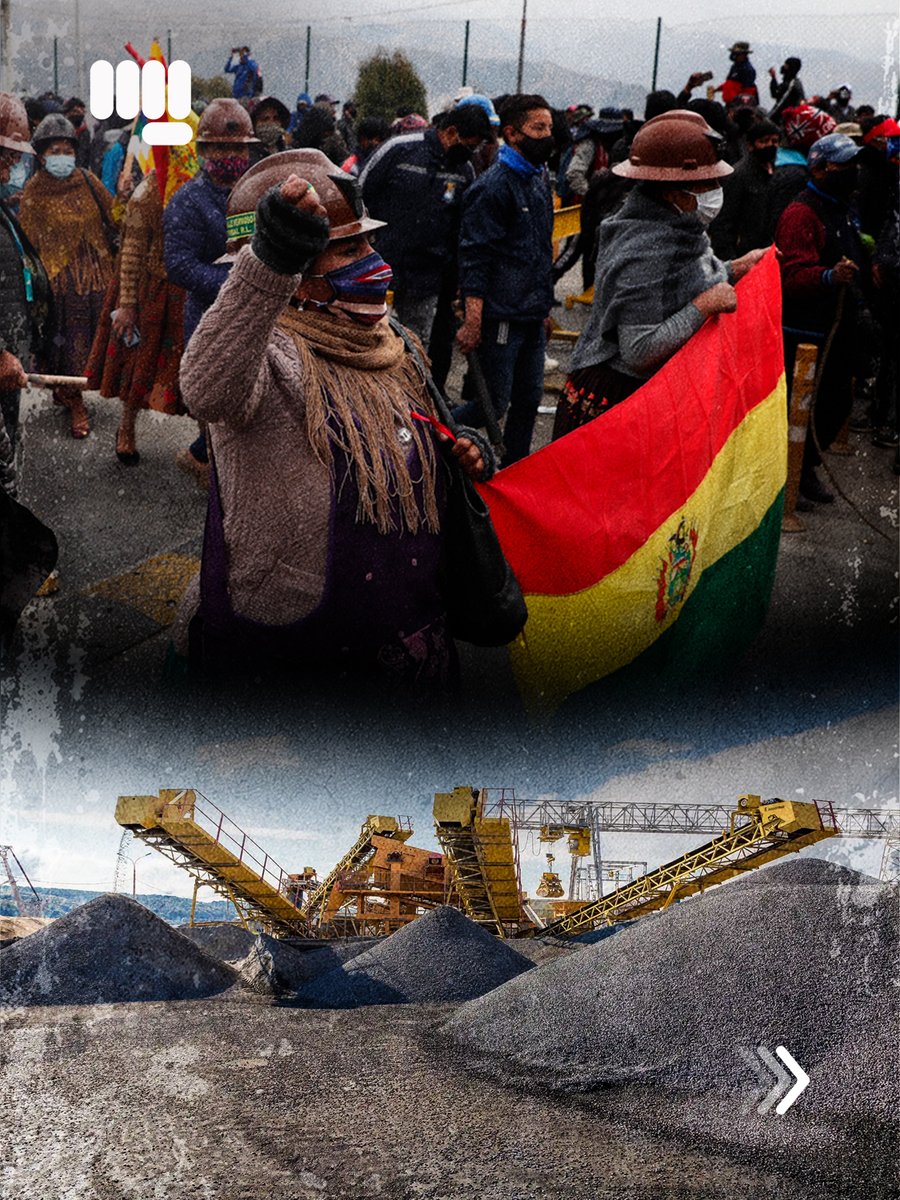 sov_media's tweet photo. A Thread  👇🏿

UPRISING IN BOLIVIA: WASHINGTON WANTS THEIR LITHIUM BUT BOLIVIA’S FIGHTING BACK