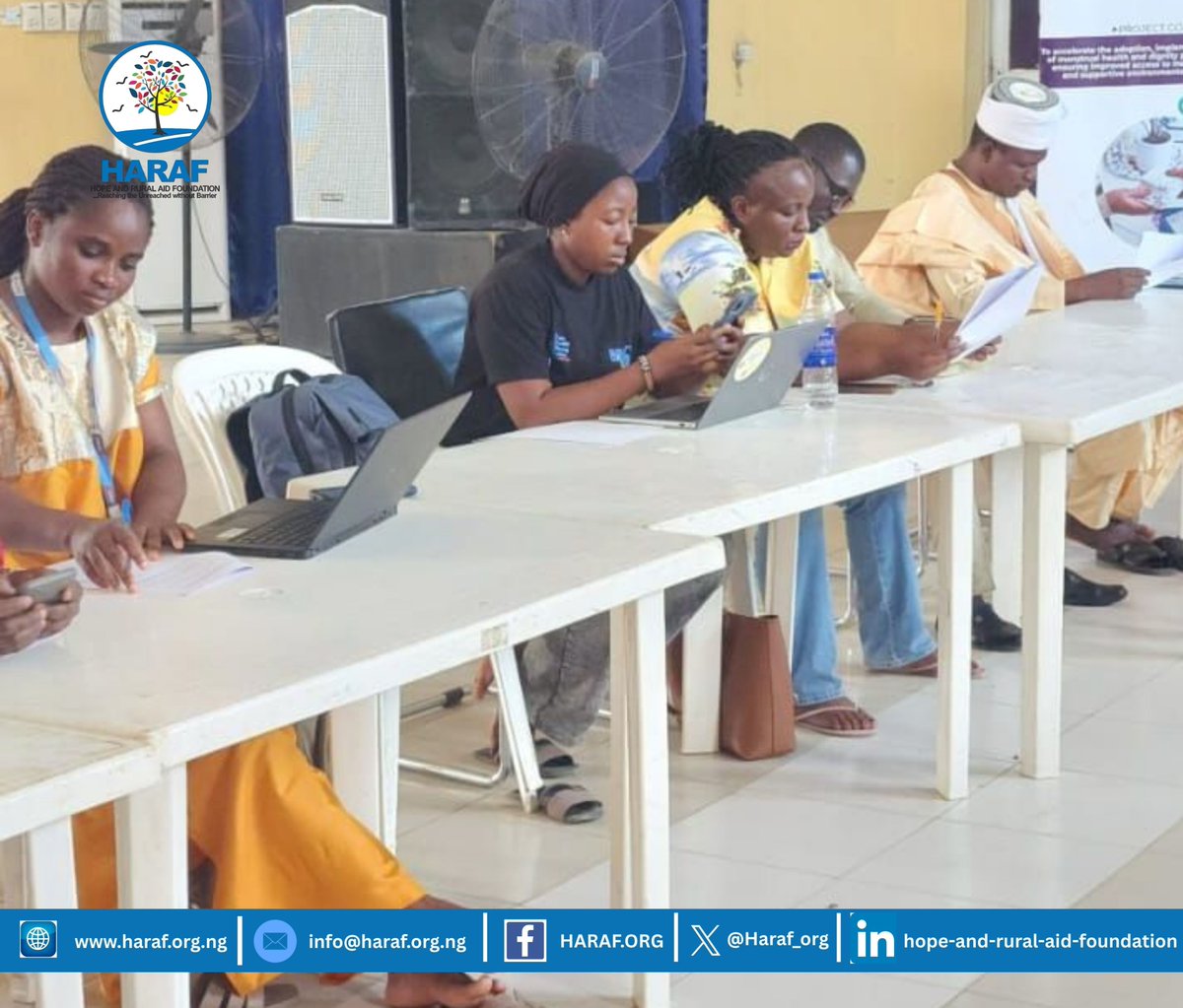 Haraf_org's tweet photo. Strengthening partnerships for sustainable menstrual health policy actions

For the past 3 months, HARAF has contributed to advancing menstrual health advocacy in Adamawa through consistent participation in the Technical Working Group on Menstrual Health &amp; Hygiene Mgt. Policy. https://t.co/OzqkjKu5ja