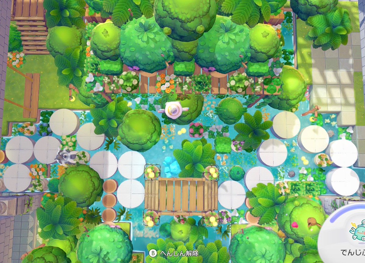 c1nokokise's tweet photo. 昼間も良き!!🌳🌴🌼

 #ぽこポケ 
 #ぽこあポケモン https://t.co/tNQvGWdDtV