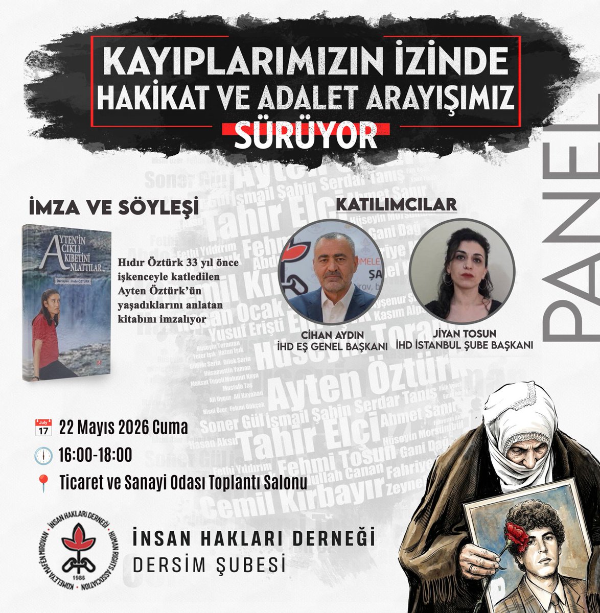 İHD Dersim Şubesi tweet media