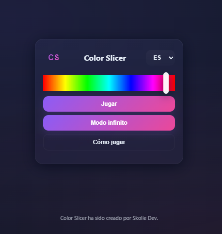 imScole's tweet photo. Hice este juego llamado Color Slicer, es un juego de reflejos en el que hay que detener la barra en movimiento en el color del objetivo. 

Está en inglés y en español, ¡que disfrutéis! #colorslicer #colors #itchio

https://t.co/3fxhWfNm8D https://t.co/ESajb4IPKt