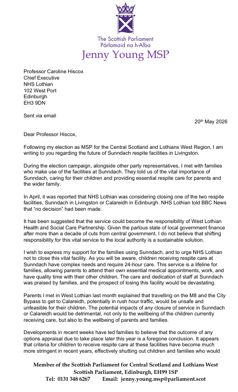 Jenny Young MSP tweet media