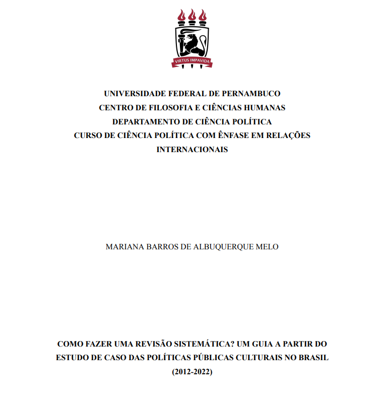 DalsonFigueired's tweet photo. Sério mesmo, depois o povo não sabe pq a turma da extrema direita fica criticando a universidade. Veja esse tcc. departamento de ciencia politica e a aluna apresentou um tutorial sobre como fazer revisão sistemática. Se fosse comigo era reprovada na hora com nota zero.
https://t.co/jLndvMvvSL