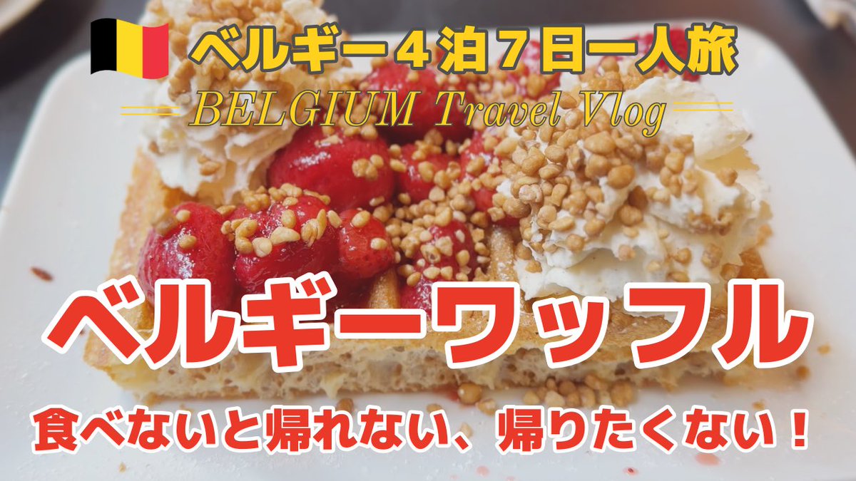 tripbballer's tweet photo. いよいよベルギー旅も完結です🇧🇪

最後はやっぱりベルギーワッフルを食べないとね😋

【ベルギー旅行】美味しすぎた本場のベルギーワッフル｜MAISON DANDOY
https://t.co/0HmWc5YuzR https://t.co/Z7WyZw8Zxo