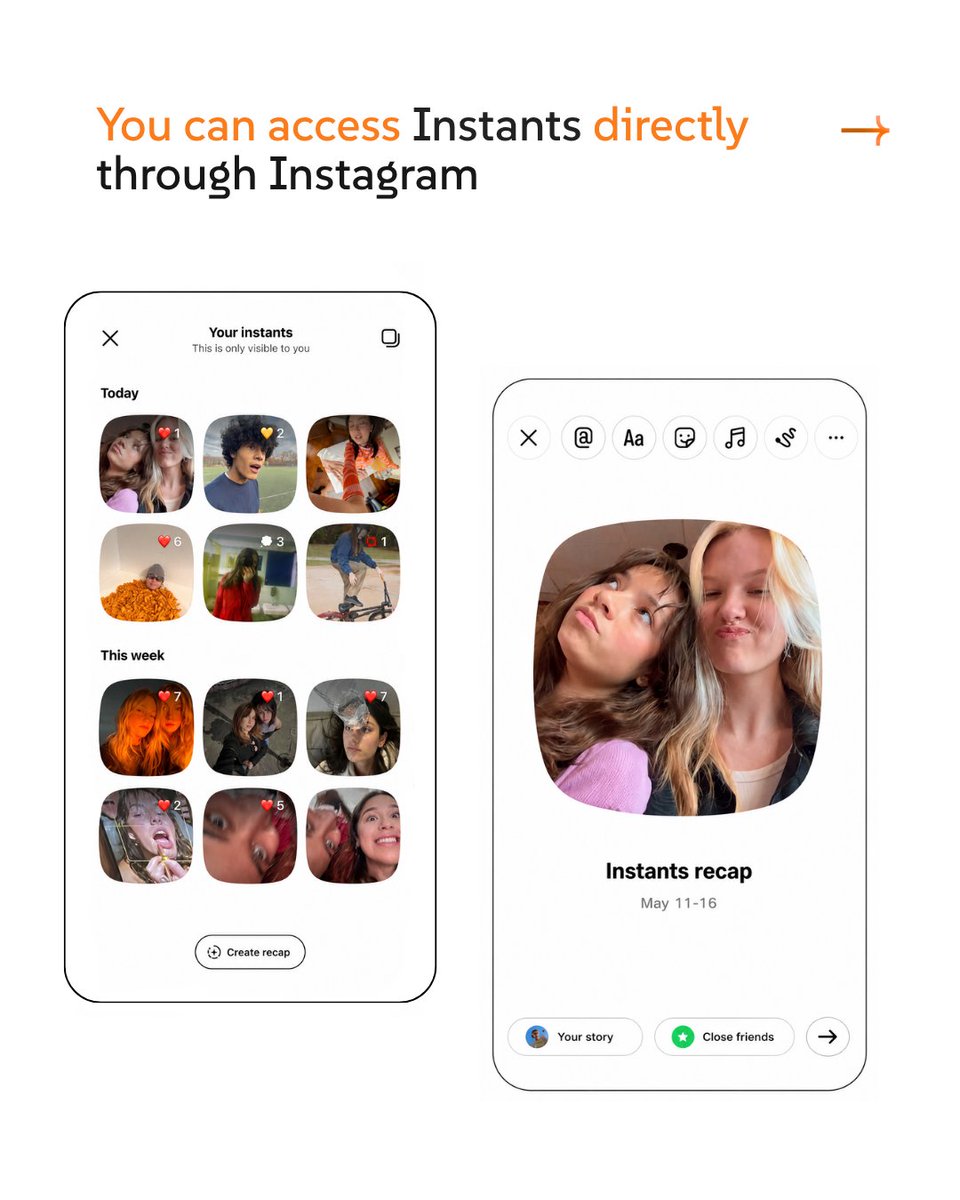 brandmingo's tweet photo. Instagram just got more real-time!
Say hello to Instants the newest way to share quick, raw &amp; in-the-moment content. 📲

Are you ready to create faster, trend smarter &amp; engage deeper? 👀

🔗 Visit us: https://t.co/kCeqa4U6Ou

#Instagram #Updates #Instagram #Instants #Socialmedia https://t.co/mMGYUIqFEU